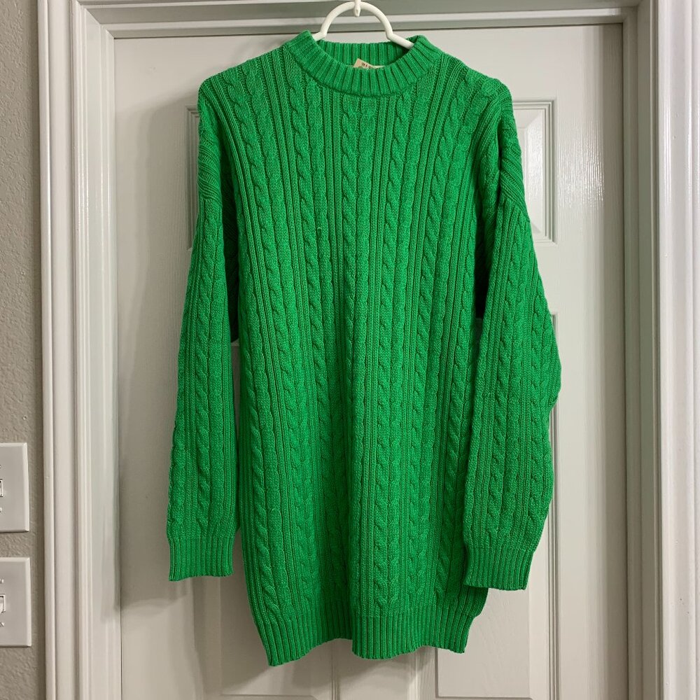 Indochine Brand Women's Retro Green Sweater, Size Medium (NWT)